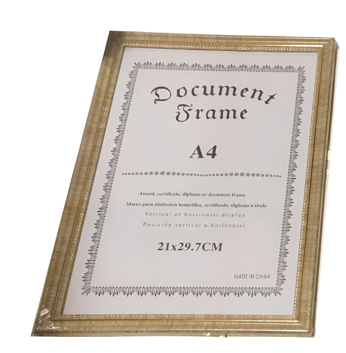 פלסטיק דמוי עץ A4- מסגרת תמונה לתלייה