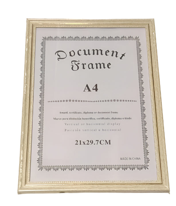 פלסטיק דמוי עץ A4- מסגרת תמונה לתלייה