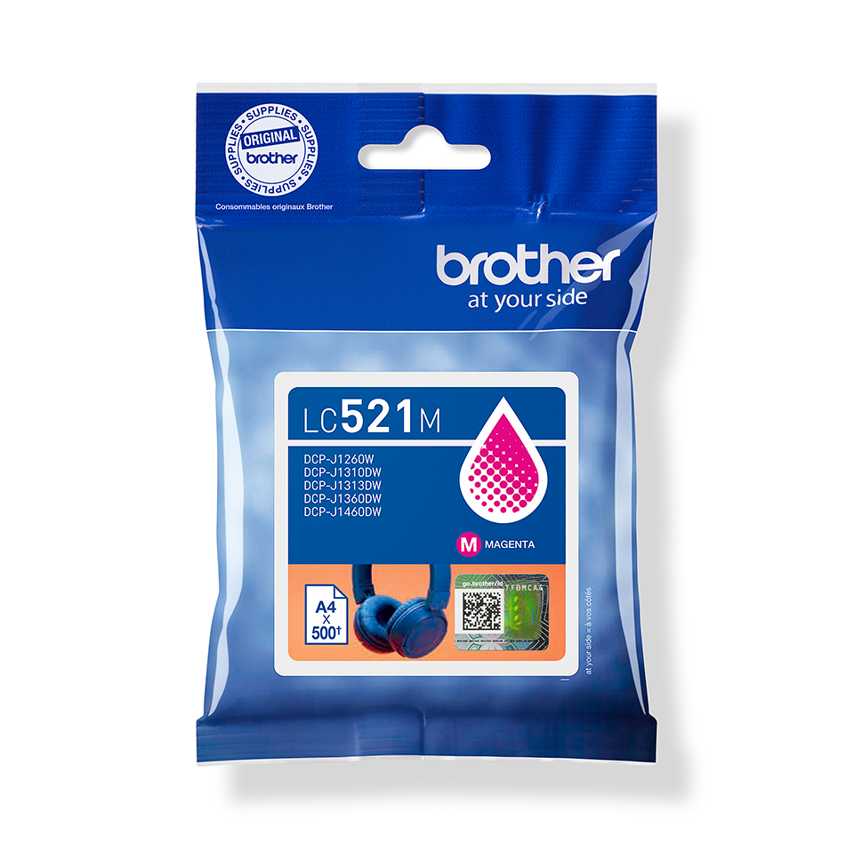 خرطوشة حبر أرجوانية Brother LC521M