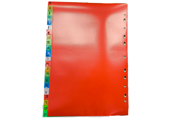 Plastic dividers - A-B thin folio