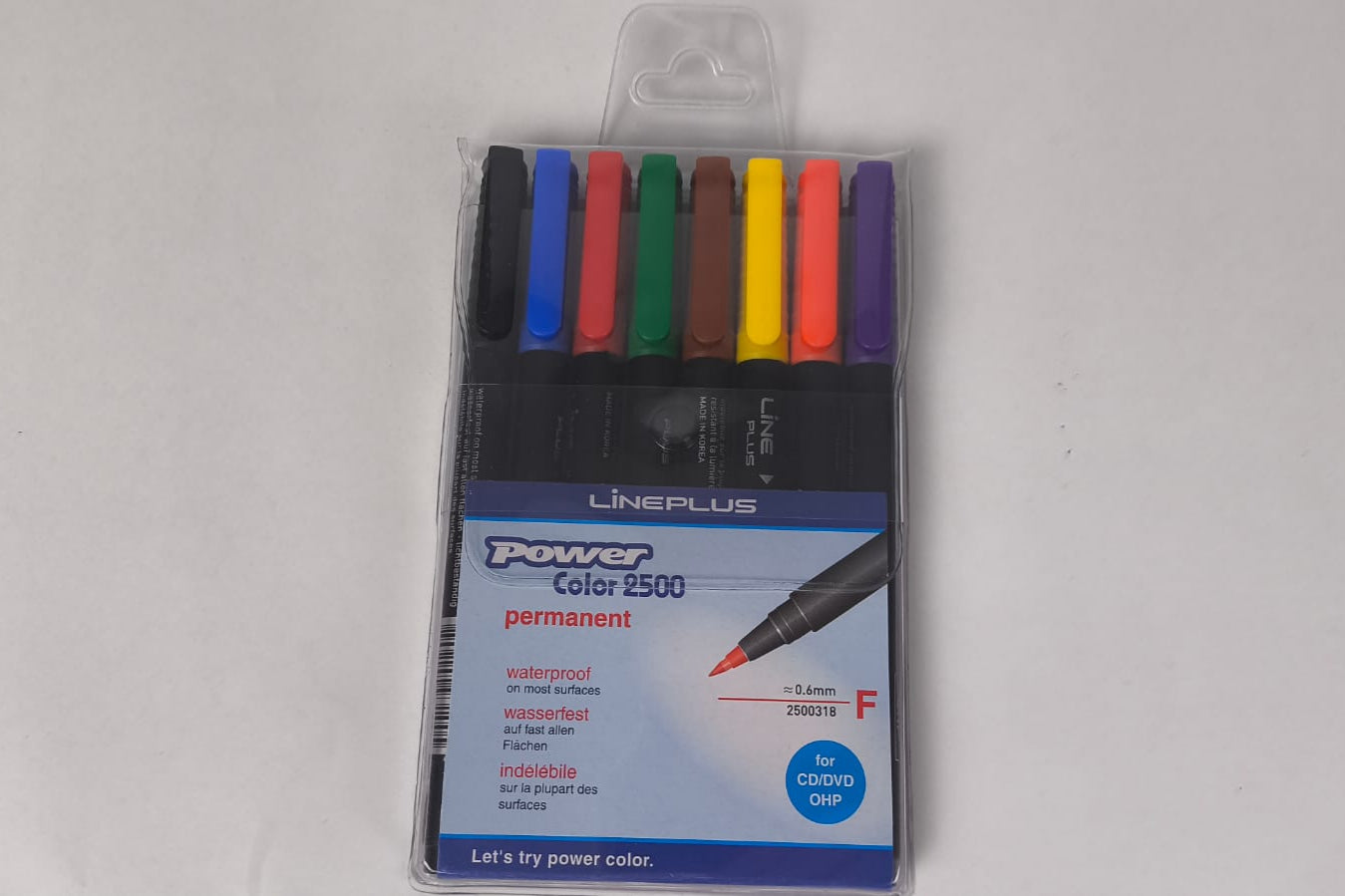 סט 8 טוש סימון צבעוניים לשקפים Extra Fine