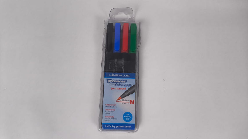 סט 4 טוש סימון צבעוניים לשקפים medium