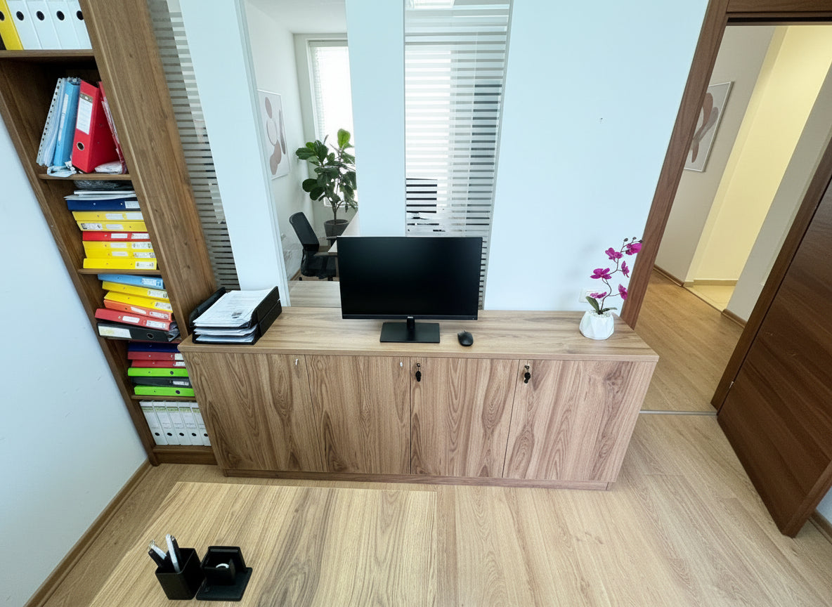 כוננית למשרד 4 דלתות ud רוחב 200 ס``מ