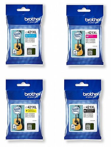 Original black ink cartridge BROTHER LC421XLBK