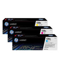 סט 3 טונרים מקוריים  CF371AM HP מספיק ל-1,300 דף (HP 128A)