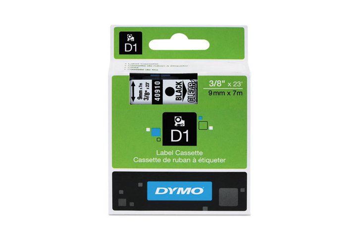 מדבקה 40910 -9 מ``מ שחור על שקוף