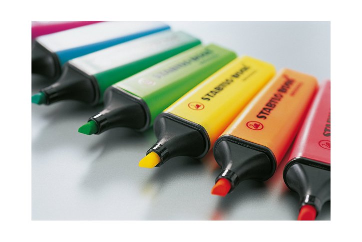 עט הדגשה מלבני סטבילו -STABILO BOSS