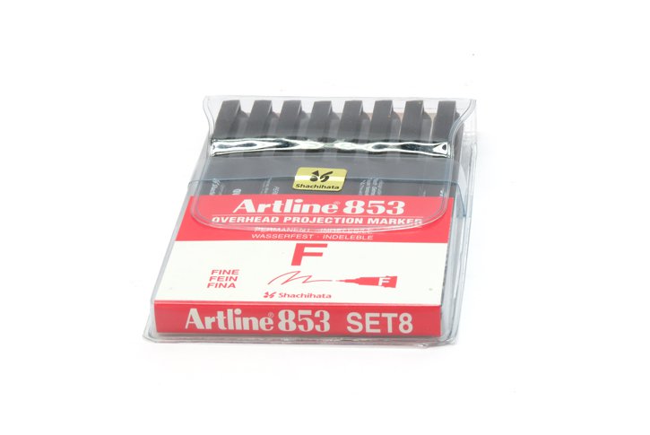 סט טוש לשקפים 8 צבעים - F - ARTLINE