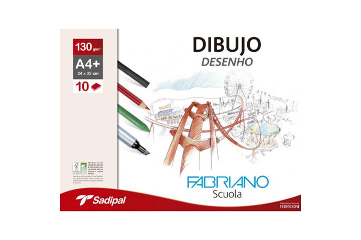 נייר A4+ 24X32 לציור בטכניקות יבשות 130 גרם