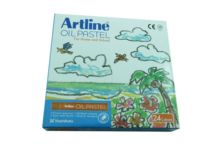 צבעי פסטל-שמן Artline (פנדה)-24 צבעים