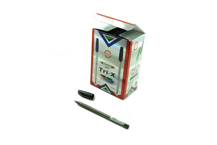 עט חד פעמי כדורי 1.0 TRI X COLOR -TODAY`S(ארוז 50 יח` מחיר ליחידה)