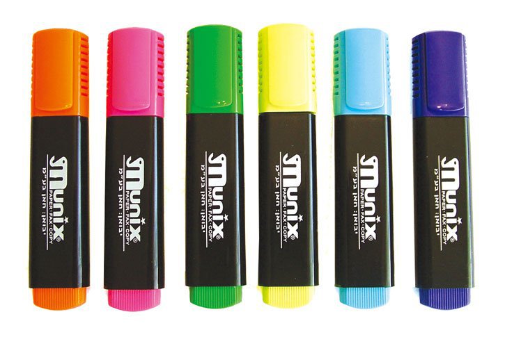 עט הדגשה מלבני מוניקס/טריפל