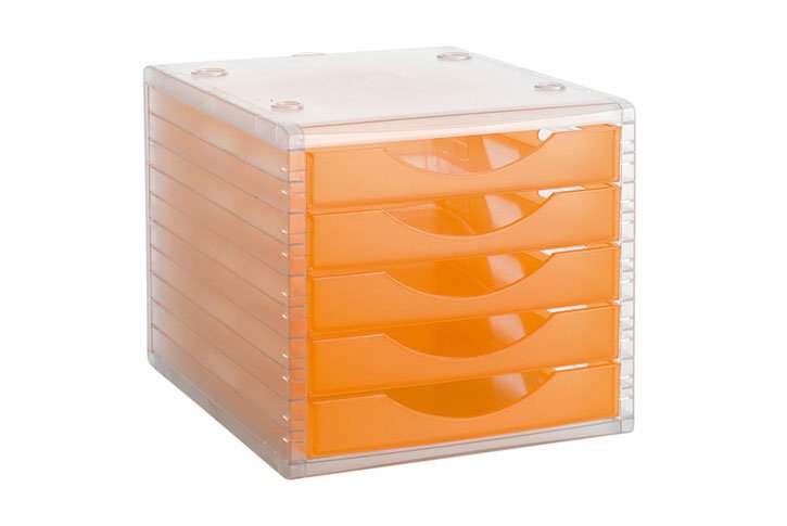 ארגז 5 מגירות ArchivoTec Serie 4005 -בית שקוף