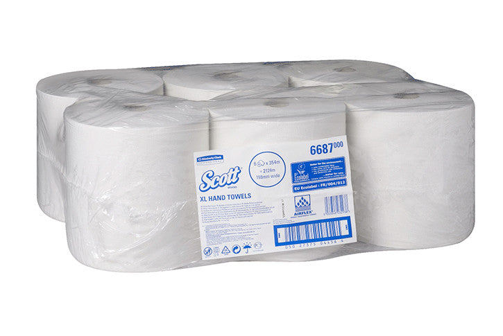 מגבת ידיים SCOTT® AIRFLEX T אורך 354 מטר בגליל מק``ט: 6687