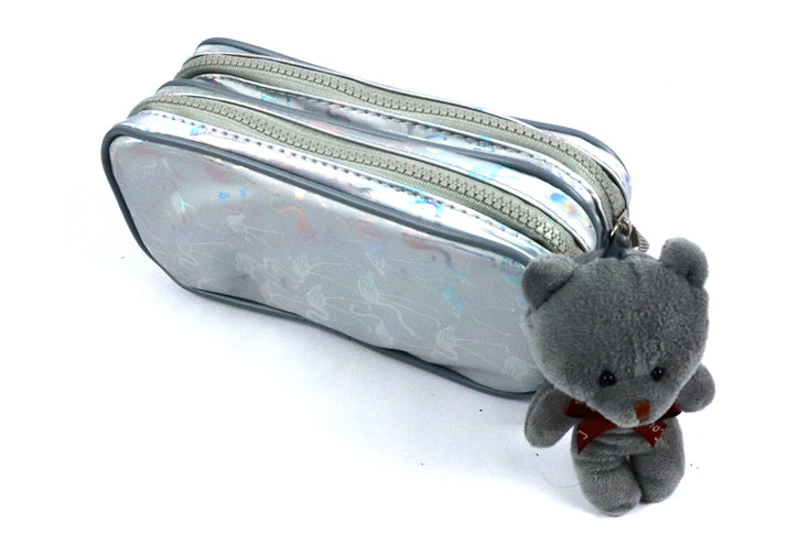 קלמר 2 תאים אפור פלמינגו - דובי אפור