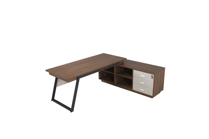 שולחן עבודה Flat כולל הרחבה 160 ס``מ צבע UD