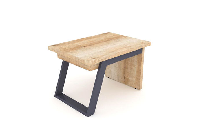 שולחן קפה דגם FLAT רגל אפורה צבע Safirmesse