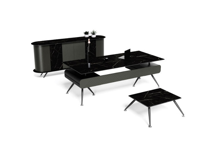 שולחן מנהל/ת ONIX VIP רוחב 220 ס``מ צבע שיש