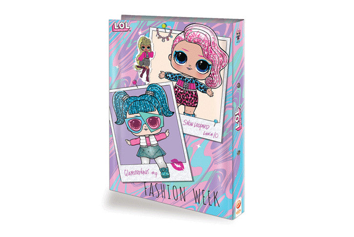 קלסר פוליו קרטון משודרג גב 4- LOL