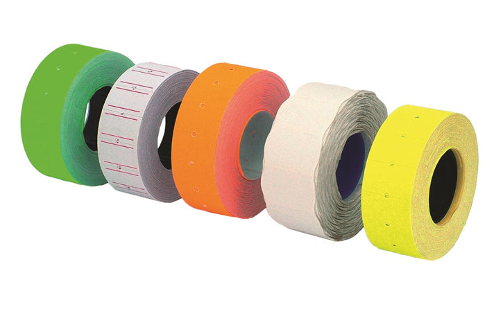 מדבקות לאקדח מחירים MOTEX / KOLA שורה אחת לבנות