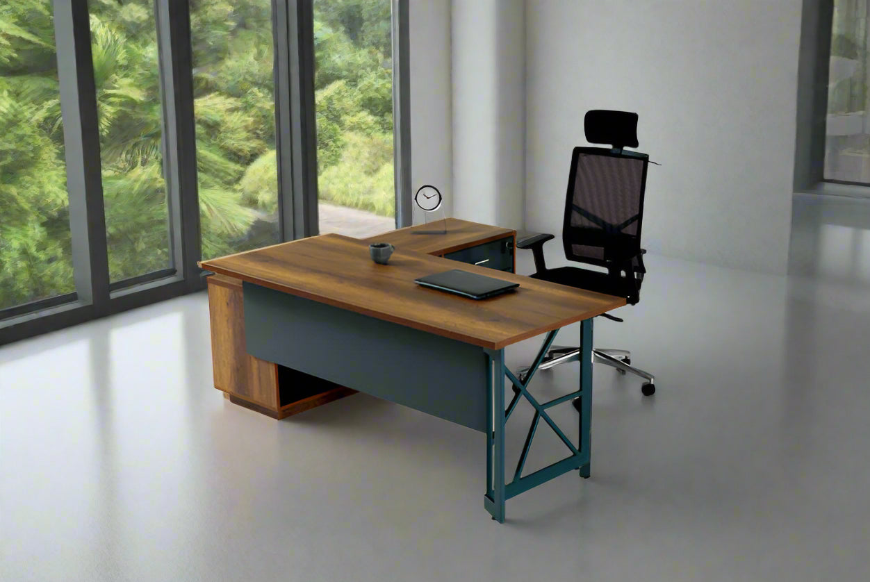 שולחן עבודה Alara כולל הרחבה 160 ס``מ צבע Barok