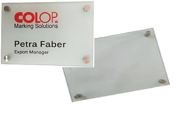 שלט זכוכית לתלייה - 29.7*21 ס"מ