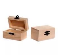 קופסה מיני עץ באלזה מידה 5.5/9/5 ס"מ