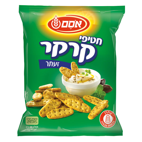 אסם חטיפי קרקר זעתר 300 גרם