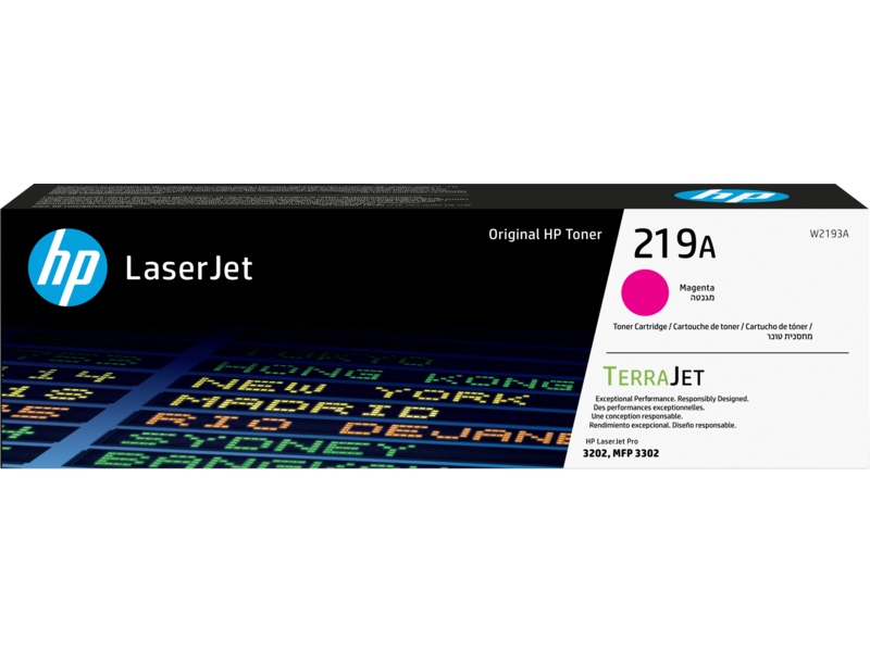 حبر أرجواني أصلي W2193A لحوالي 1200 صفحة (HP 219A)