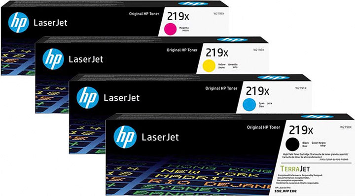 مجموعة من 4 أحبار أصلية (HP 219X)