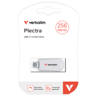 דיסק און קיי Verbatim Plectra USB-C 256GB - צבע לבן