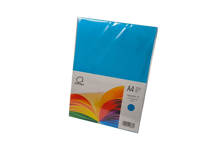 Color photo paper, 75 grams thick, A4 size - 500 sheets per pack, white table