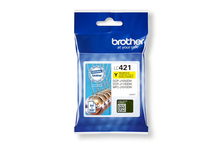 خرطوشة الحبر الأصفر الأصلية BROTHER LC421Y