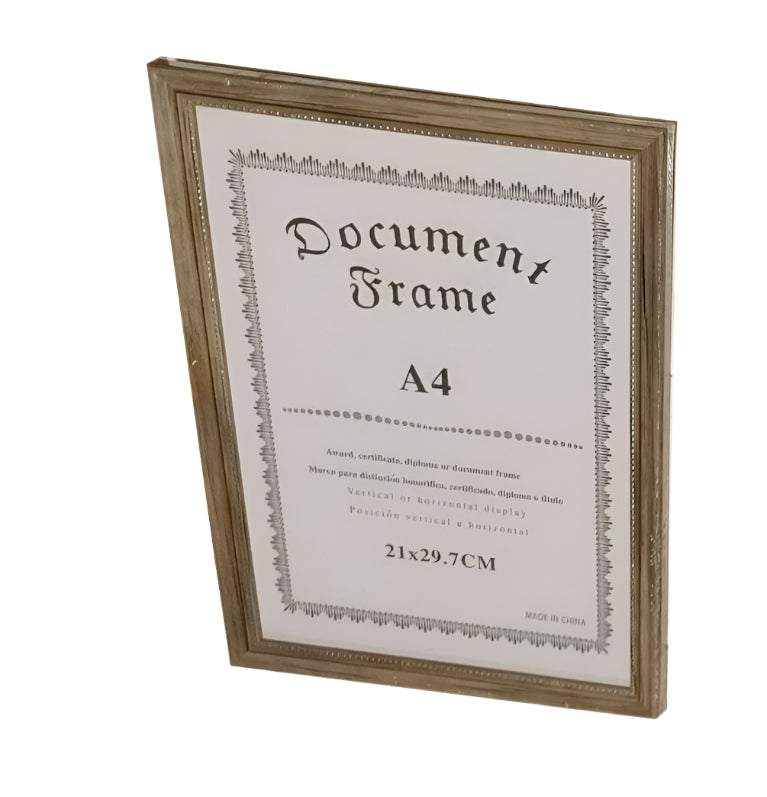 פלסטיק דמוי עץ  A4- מסגרת תמונה לתלייה