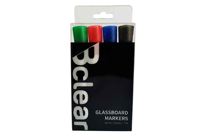 טוש ללוח זכוכית bclear 1/4