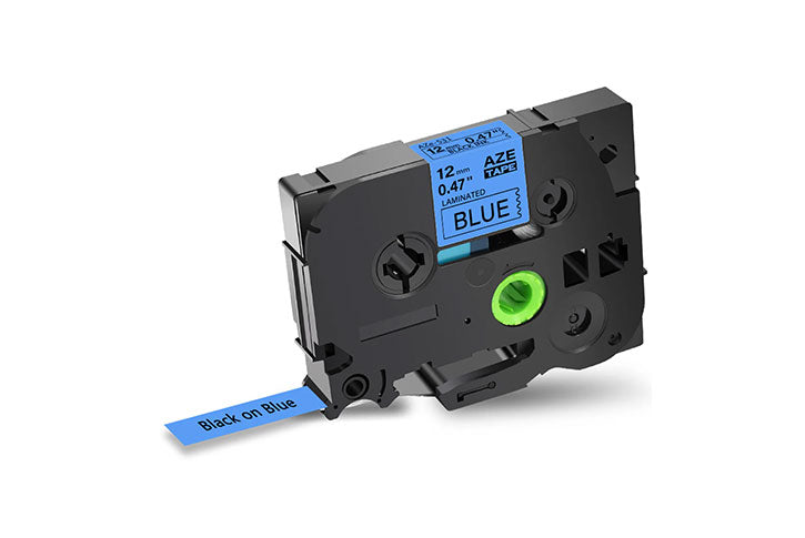 شريط متوافق TZe-531/AZE-531 أسود على أزرق 12 مم