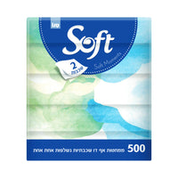 ממחטות אף נייר סנו סופט רכות קטיפה - 500 יחידות