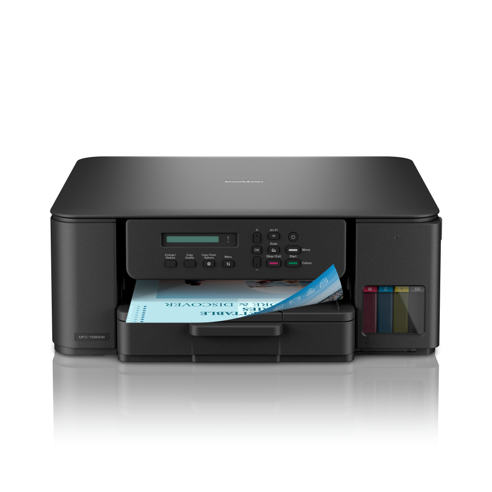 מדפסת דיו אלחוטית משולבת 3 ב-1 Brother Tankbenefit DCP-T580DW
