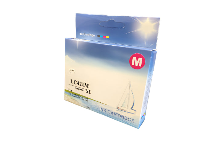 ראש דיו מגנטה תואם BROTHER LC421XLM