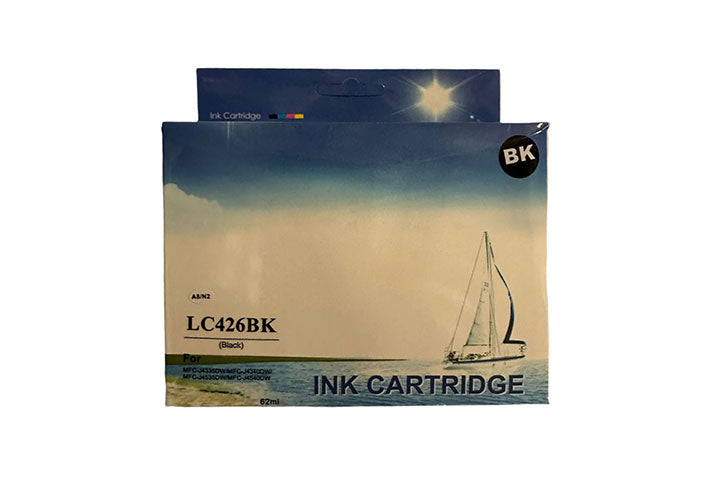 خرطوشة حبر سوداء متوافقة مع BROTHER LC426BK