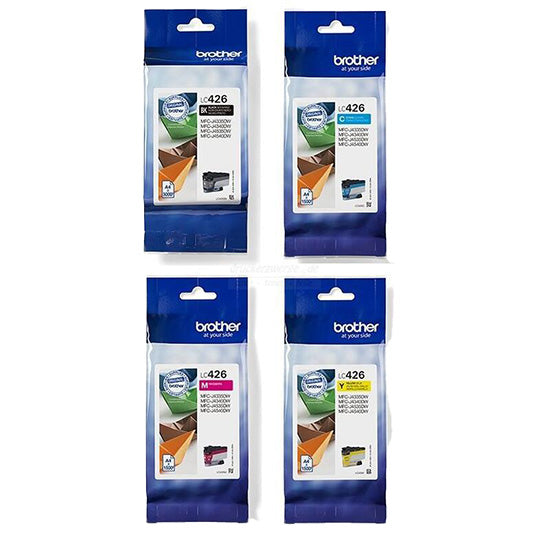 مجموعة من 4 خراطيش حبر BROTHER LC426 الأصلية
