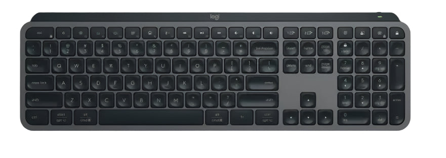 لوحة مفاتيح Logitech MX Keys S اللاسلكية المضيئة - لون الجرافيت