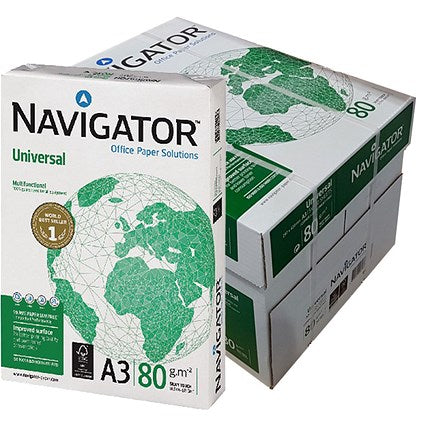 ورق صور NAVIGAITOR - سمك 80 جرام، مقاس A3، السعر للكرتونة