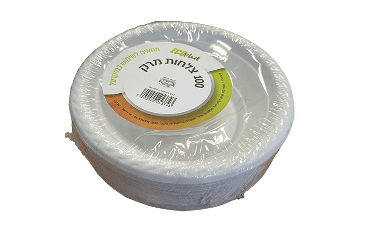 100 צלחות מרק קוטר 7"