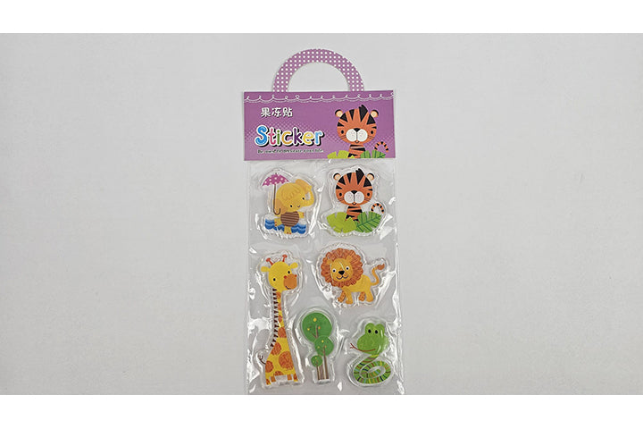 מדבקות ג'ל חיות1