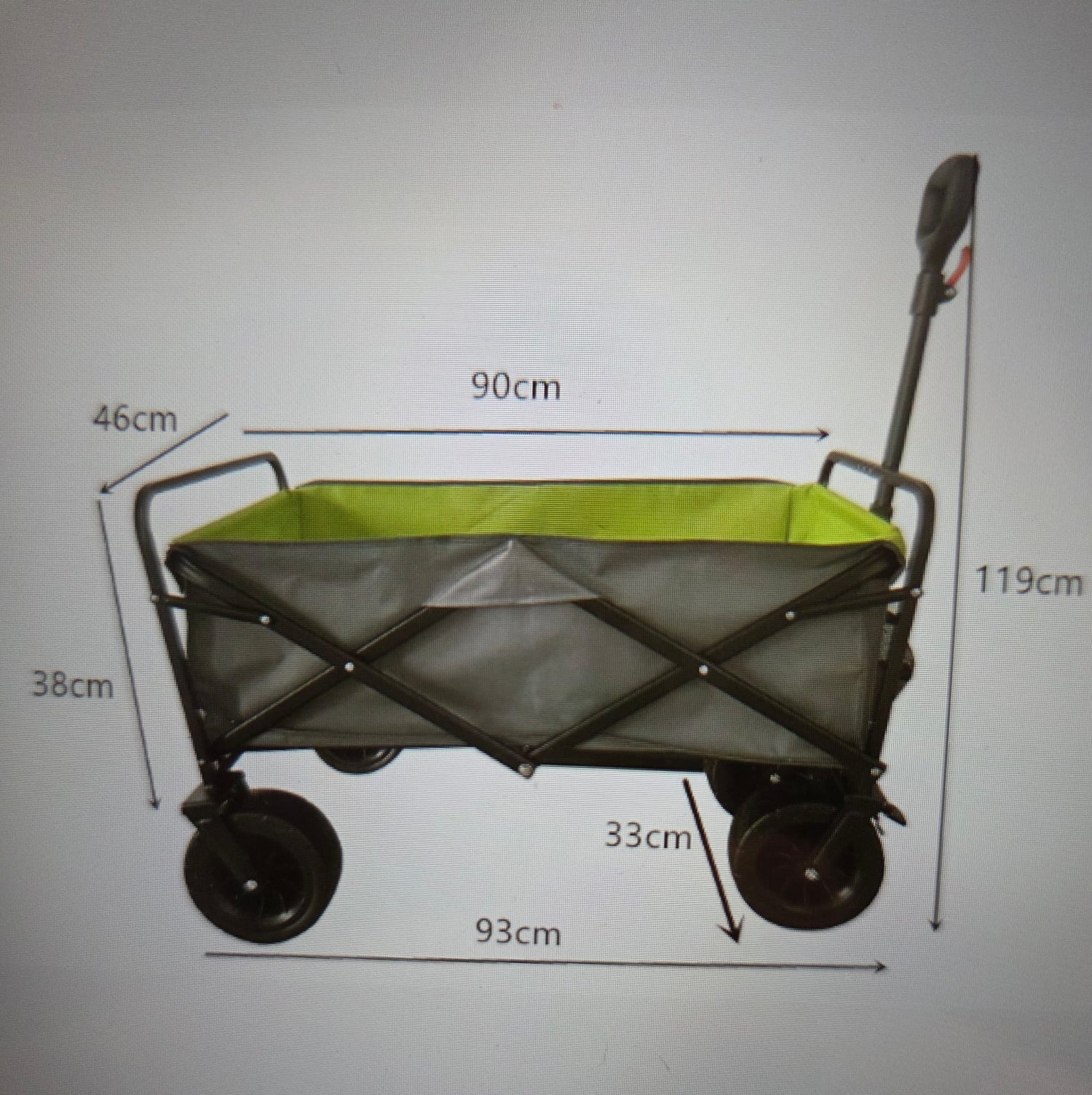 עגלת שטח מתקפלת עד 70 ק`ג