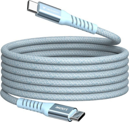 כבל סנכרון וטעינה מגנטי הספק 100W Usb Type-c מגנטי