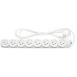 רב שקע 8 כבל 3 מטר +מפסק מואר