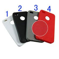 כיסוי מגן צבעוני ל-iPhone 4
