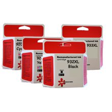 סט 4 ראשי דיו HP932XL+HP933XL תואמים